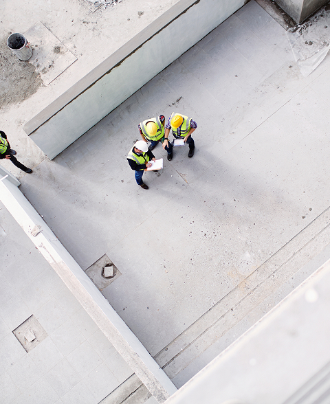 Osoby na placu budowy